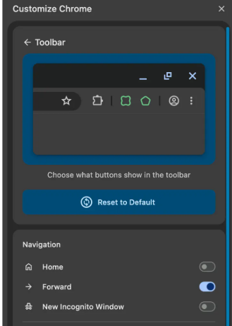 Как быстро настроить панель инструментов в Google Chrome с помощью клавиш